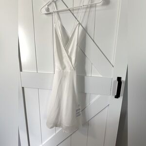 ASOS White corset back dress